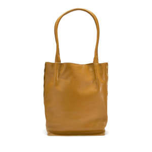 Hammitt Medium Oliver Tan Golden Valley Handbag Bag Leather Tote Brushed Gold NW